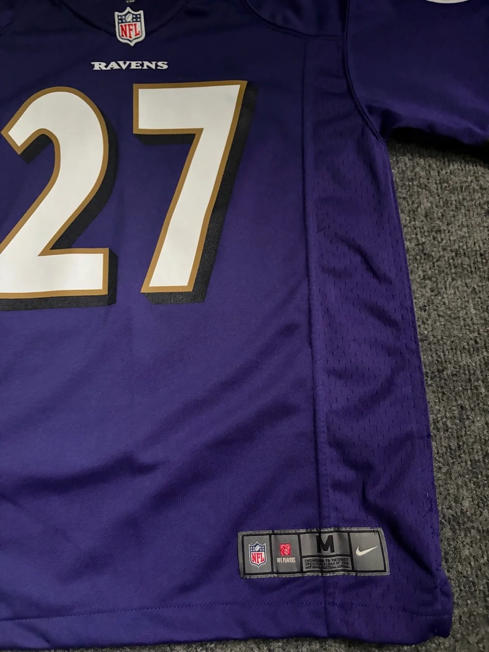 Nike Kids Baltimore Ravens #27 Ray Rice Purple Vintage Jersey